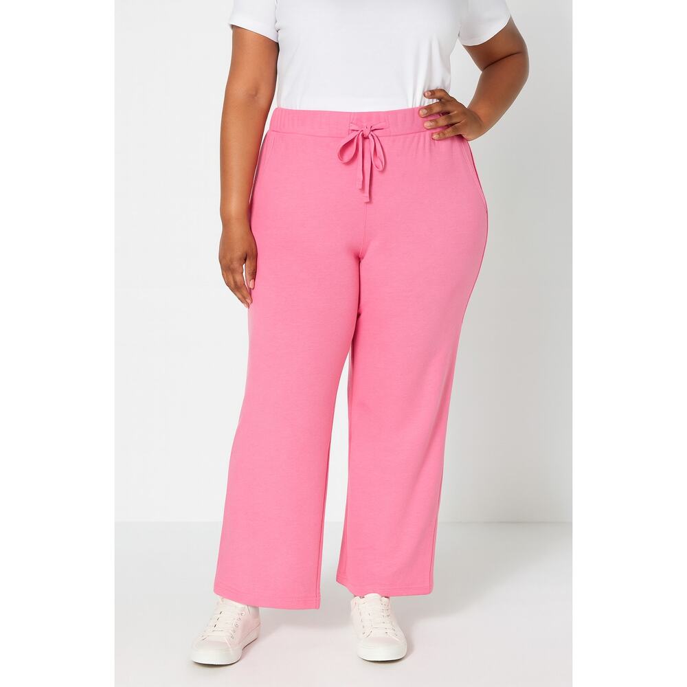 NWOT Candace Cameron Bure Plum Berry Wide Leg Dress Pants Women’s Petite 1X
